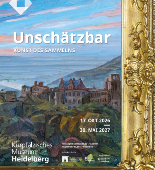 Titelmotiv der Ausstellung: Wilhelm Trübner, Gemälde mit Heidelberger Schlossruine, um 1890. Foto: KMH | © Titelmotiv der Ausstellung: Wilhelm Trübner, Gemälde mit Heidelberger Schlossruine, um 1890. Foto: KMH