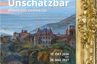 Titelmotiv der Ausstellung: Wilhelm Trübner, Gemälde mit Heidelberger Schlossruine, um 1890. Foto: KMH