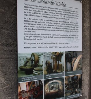 Untere Fuchs'sche Mühle - Eine Mühlenführung