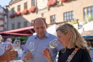 Verdeckte Weinprobe auf dem Heilbronner Weindorf