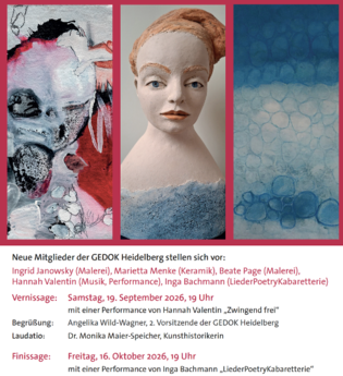Vernissage und Finissage mit Performance