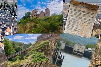 Von der Strahlenburg am Ölberg entlang zum Neckar