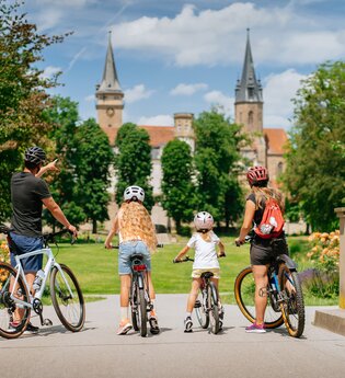 Radfahrer in Öhringen | © Hohenloher Perlen