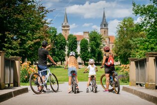 Radfahrer in Öhringen | © Hohenloher Perlen