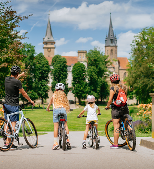 Radfahrer in Öhringen | © Hohenloher Perlen