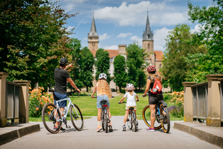 Radfahrer in Öhringen | © Hohenloher Perlen
