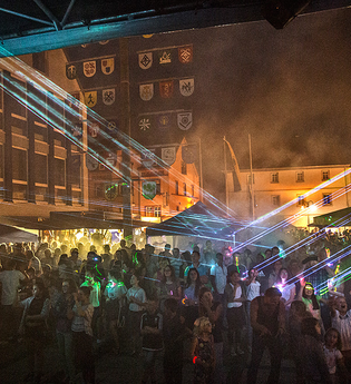 Lasershow Stadtfest Waibstadt