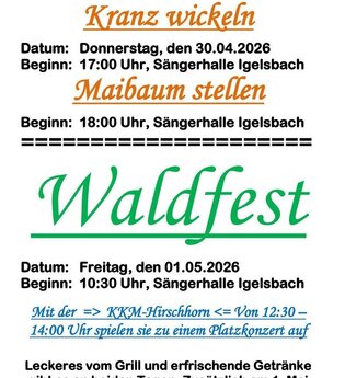 Waldfest für Jung und Alt in Igelsbach