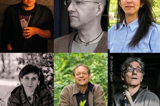 Wandeln & hören: Lyriknacht im Stadtkloster | © Tobias Herold, Bernd Marcel Gonner, Mahdia Hosseini, Sudabeh Mohafez, Walle Sayer, Andreas Krennerich