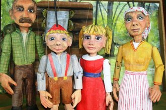 4 Marionettenfiguren Hänsel und Gretel | © Werkstattbühne Helmstadt