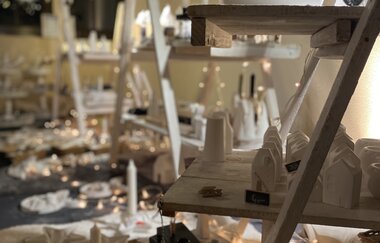 Kunsthandwerk  aus Gips beim Weihnachtszaubermarkt auf dem Weingut Vincon-Zerrer | © Weingut Vincon-Zerrer