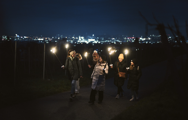 Glühwein-Fackelwanderung - winterliche Weinerlebnistouren HeilbronnerLand | © HeilbronnerLand