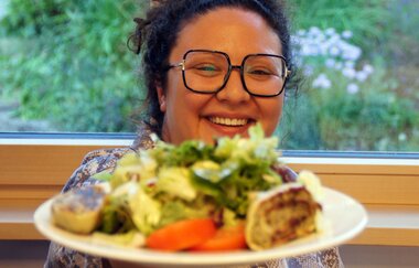 Weingasthaus Burgblick | Besenwirtschaft | Weinsberg | Burgruine Weibertreu | © Tourismus im Weinsberger Tal e.V.