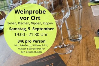 Weinprobe im Weingut Klenert