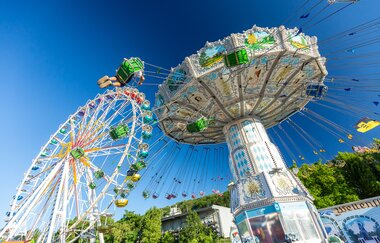 Riesenrad und Kettenkarusell auf dem Talmarkt | © Stadt Bad Wimpfen