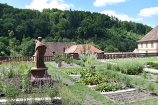 Wir haben einen wunderschönen Platz im Garten...! | © Kloster Bronnbach