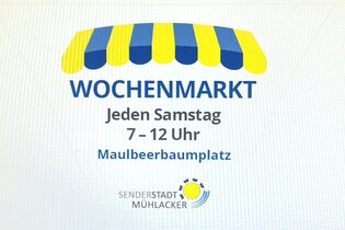 Wochenmarkt auf dem Maulbeerbaumplatz