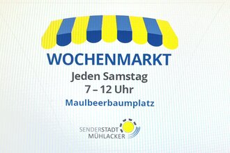 Wochenmarkt auf dem Maulbeerbaumplatz
