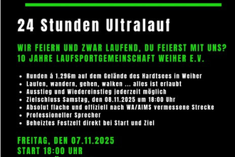 Flyer 24 Stunden Jubiläumslauf HaWei24 | © Laufsportgemeinschaft Weiher