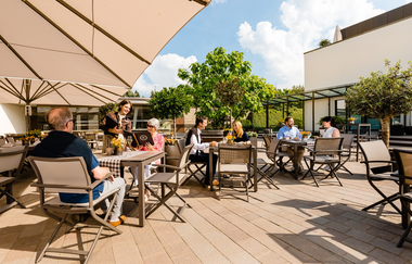 Terrasse | Hotel Neues Tor Bad Wimpfen | HeilbronnerLand | © Hotel Neues Tor Bad Wimpfen