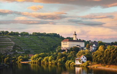Gundelsheimer Himmelreich & Schloß Horneck im Neckartal | HeilbronnerLand | © Touristikgemeinschaft HeilbronnerLand
