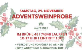 Advents-Weinprobe | © Lauffener Weingärtner