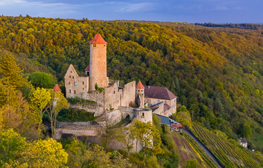 Burg Hornberg Luftaufnahme | Neckarzimmern | © Burg Hornberg