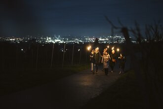 Fackel-Weinwanderung - winterliche Weinerlebnistouren HeilbronnerLand | © Tourimia Tourismus GmbH