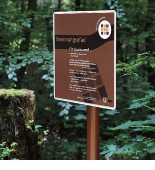 Beschilderung des Bessinungspfads I Bad Rappenau I HeilbronnerLand | © Stadt Bad Rappenau