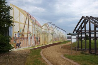 Panoramawand in der Freilichtanlage "Römisches Güglingen" | HeilbronnerLand