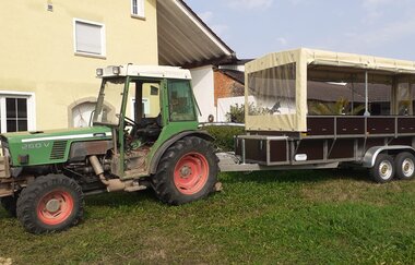 Genuss auf Achse | Planwagenfahrt mit dem Weinerlebnis-Link | Gruppenangebot | © Gudrun Link