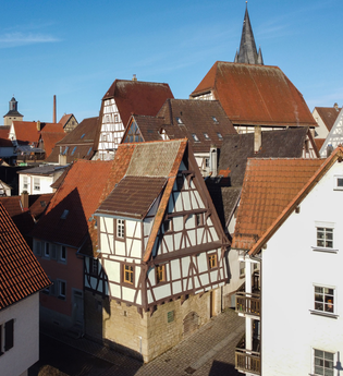Luftbild der Steingasse 4, Frankeburg, Stadt Eppingen | © Große Kreisstadt Eppingen