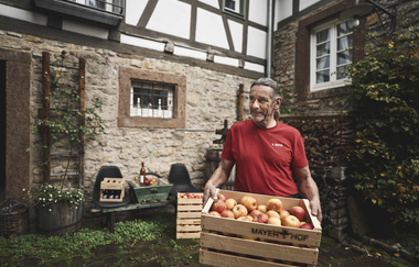 Mit Stolz vom Hof – frische Äpfel direkt aus der Region auf dem Mayerhof. | © Tourimia Tourismus GmbH