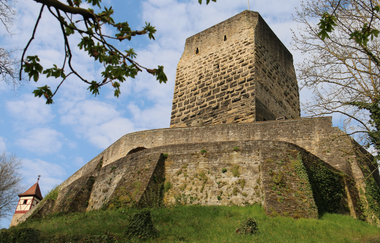 Blick auf den Roten Turm | Bad Wimpfen | HeilbronnerLand | © Stadt Bad Wimpfen