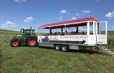Katzenbeißer-Trolli | Weinbergrundfahrten Lauffen am Neckar | HeilbronnerLand | © Gästehaus Kraft