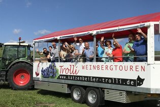 Katzenbeißer-Trolli | Weinbergrundfahrten Lauffen am Neckar | HeilbronnerLand | © Gästehaus Kraft