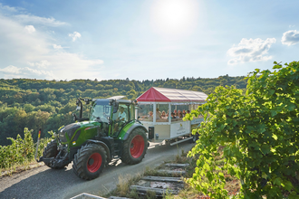 Löwen-Express | Weinbergrundfahrten & fahrende Weinproben | HeilbronnerLand | © Tourismus im Weinsberger Tal & Winzer vom Weinsberger Tal