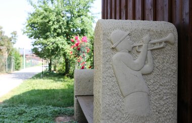 Sitzbank | Sandsteinlehrpfad Mühlbach | Stadt Eppingen | © Stadt Eppingen