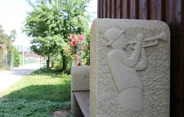 Sitzbank | Sandsteinlehrpfad Mühlbach | Stadt Eppingen | © Stadt Eppingen