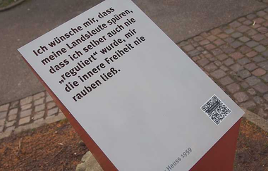 Theodor Heuss Stele | Brackenheim | HeilbronnerLand | © Stadt Brackenheim