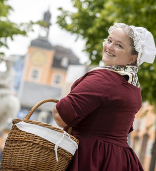 Unterwegs mit der Spargelfrau | © Stadt Schwetzingen