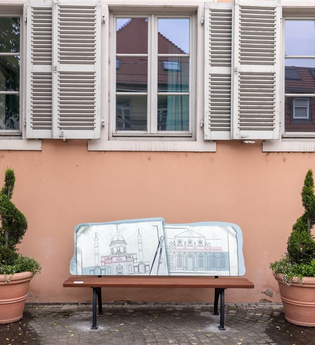 Von Bank zu Bank "Die Gartenkünstler" | © Stadt Schwetzingen