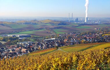 Blick auf den Weinsüden Weinort Erlenbach | HeilbronnerLand | © Tourismus im Weinsberger Tal