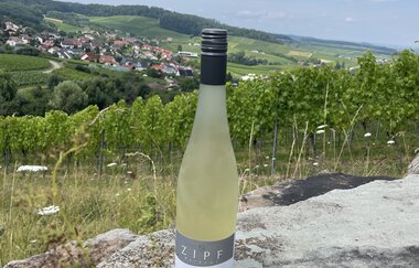 Secco Flasche in den Löwensteiner Weinbergen | © Petra Wagner