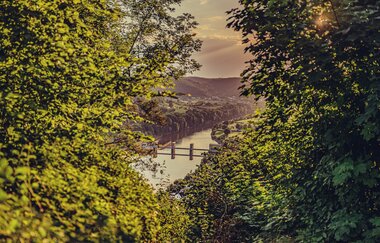 Blick auf den Neckar bei Neckarzimmern / Odenwald | © Touristikgemeinschaft Odenwald e.V.
