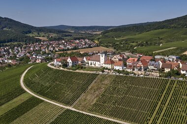 Luftbild von Sachsenheim im Sommer | © Kraichgau-Stromberg Tourismus e.V.