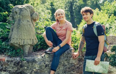 Im Burgareal entdecken | Burgruine Löwenstein | HeilbronnerLand | © Touristikgemeinschaft HeilbronnerLand
