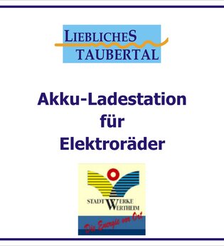 Akkuladestation - Taubertal Vinothek | © Unbekannt