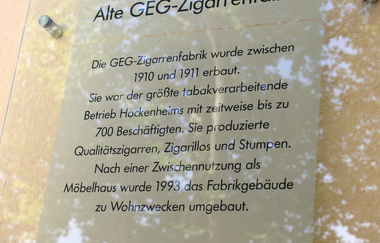 Alte Zigarrenfabrik Hockenheim | © Stadt Hockenheim