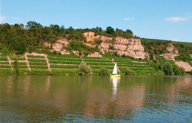 Aussichtspunkt "Krappenfelsen" am Neckar bei Lauffen | HeilbronnerLand | © Stadt Lauffen am Neckar